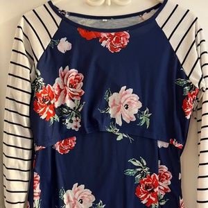 Nursing long sleeve top